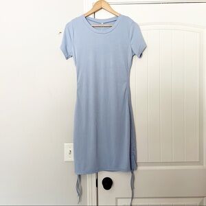 NWT Halara Ruched Mini Dress Sky Blue